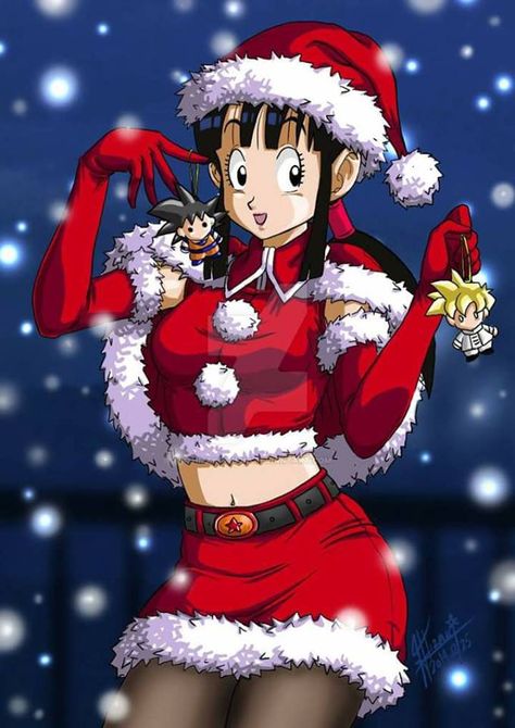 sexy milk Goku And Chichi, Christmas Dragon, Merry Christmas Family, Anime Christmas, Dragon Ball Super Goku, Cartoon Fan, Anime Dragon Ball Goku, Dragon Ball Goku, Dragon Ball Artwork