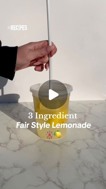 Recipes on Instagram: "Quench your thirst with a homemade, 3 Ingredient Fair Style Lemonade!🍋🎡 Tastes as nostalgic as it can get!🤩✨ What’s your favorite treat from the carnival??😋 #fairstylelemonade #fair #carnival #circus #carnivallemonade #lemonade #homemade #3ingredient #lemons #sweet #drink #recipe #beverage #refresh #juice #homemadelemonade #easy #easyrecipe" Fair Lemonade Recipe Lemon Shake Up, Lemonade Business, Homemade Lemonade Recipe, Lemonade Stand Ideas, Fair Lemonade Recipe, Lemonade Recipe, How To Make Lemonade, Homemade Lemonade Recipes, Carnival Food