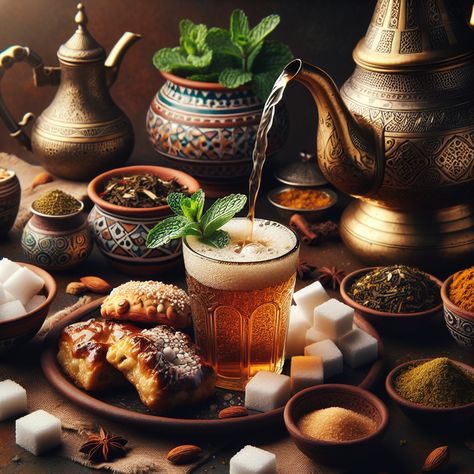 ✨ Discover Moroccan Tea Culture! ✨  Dive into the rich traditions of Moroccan mint tea 🍃🍵, paired with exquisite pastries like Ghoriba and Kaab el ghazal 🥟🍪. Learn to boost your culinary experience with the aromatic Moroccan Spice Blend 🌿🌶️—perfect for seasoning meats, veggies, and more!  Ready to elevate your tea time? Click to explore how to craft the perfect spice and tea pairings! 🔗  #MoroccanTea #MintTea #SpicePairings #CulinaryExperience #MoroccanCuisine #TeaTime #Foodie #Tradition #TeaLovers Tea Pairings, Moroccan Spice Blend, Moroccan Tea, Moroccan Mint Tea, Moroccan Spices, Culinary Experience, Tea Culture, Mint Tea, How To Craft