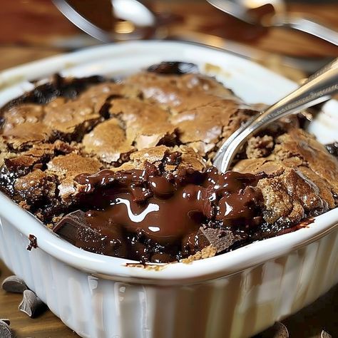 Southern Chocolate Cobbler - Easy DIY Recipes Unsweetened Cocoa Powder Recipes, Chocolate Cobbler Recipe Pioneer Woman, Cocoa Powder Desserts, Southern Chocolate Cobbler, Chocolate Cobbler Recipe, Cobbler Recipes Easy, Cocoa Powder Recipes, Cobbler Easy, Chocolate Cobbler