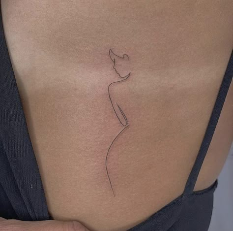 woman silhouette tattoo minimalist Woman's Silhouette Tattoo, Women Body Silhouette Tattoo, Silhouette Of A Woman Tattoo, Tattoo Women Silhouette, Woman’s Silhouette Tattoo, Tattoo Of A Woman Silhouette, Silhouette Tattoo Woman, Minimalist Body Tattoo, Minimalist Feminine Tattoo