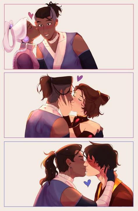 yaoi dojo on Tumblr Aang X Katara Fanart, Kataang Kiss, Katara And Zuko Fanart Kiss, Aang And Katara Fanart Kiss, Zuko X Katara Comics, Sokka Fanart, Zuko X Sokka, Avatar Sokka, Zuko And Sokka