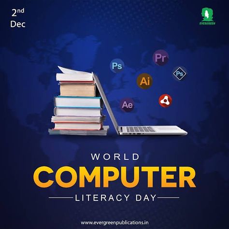 Started in 2001, World Computer Literacy Day seeks to address the digital divide by taking computer literacy to the remotest corners of the world and particularly to encourage the use of technological skills among children and women in India. World Computer Literacy Day Poster, Digital Literacy Posters, World Computer Literacy Day, Jolly Phonics Activities, Digital Divide, Computer Shortcut Keys, Computer Literacy, Literacy Day, Shortcut Keys