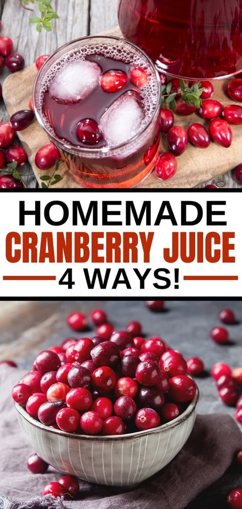 Cranberry Juice Recipes Homemade, Sugar Free Cranberry Juice, How To Juice Cranberries, Home Canned Cranberry Juice, Make Your Own Cranberry Juice, Apple Cranberry Juice, Cranberry Juice Homemade, Cranberry Apple Juice Recipes, Spiced Cranberry Juice