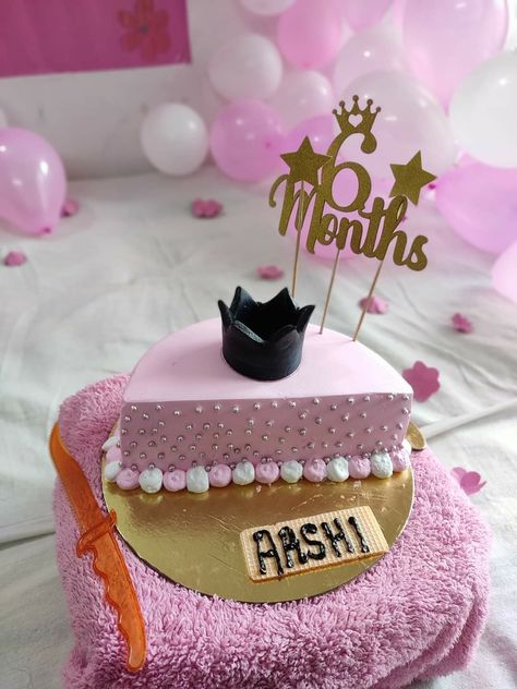 Half Month Cake Ideas, Half 6 Months Birthday Cake, 6 Month Bday Cake, 6 Months Birthday Cake For Girl, Cake For Half Birthday, 1/2 Birthday Cake 6 Months Girl, 6 Month Birthday Decoration Ideas, Half Month Birthday Cake, 6 Months Birthday Ideas