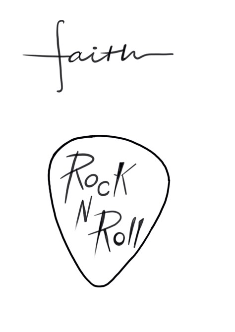 Rock Music Inspired Tattoos, Rock Band Tattoo Designs, Rock And Roll Drawings, Rock N Roll Tattoo Ideas, Rockstar Tattoo Ideas, Rock And Roll Tattoos, Rock Tatoos, Tattoo Rock N Roll, Rock Tattoo Ideas