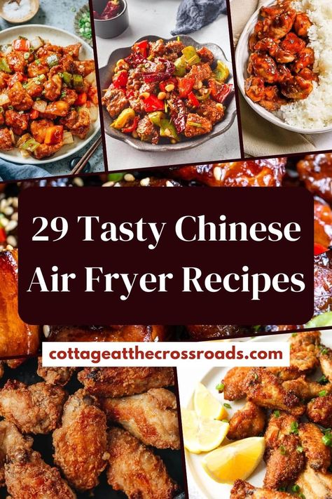 29 tasty chinese air fryer recipes pin Airfryer Chinese Recipes, Air Fryer Chinese Chicken Balls, Chinese Chicken Air Fryer, Air Fryer Chinese Recipes, Chinese Eggplant Recipes Air Fryer, Air Fryer Recipes Asian, Easy Chinese Chicken Recipes, Air Fryer Chinese, Char Siu Chicken