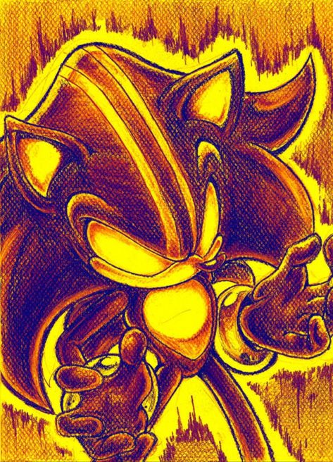 Sonic And The Secret Rings Art, Darkspine Sonic Art, Dark Spine Sonic, Sonic Doodle, Darkspine Sonic, Secret Ring, Hyper Sonic, Dark Sonic, Ninja Art