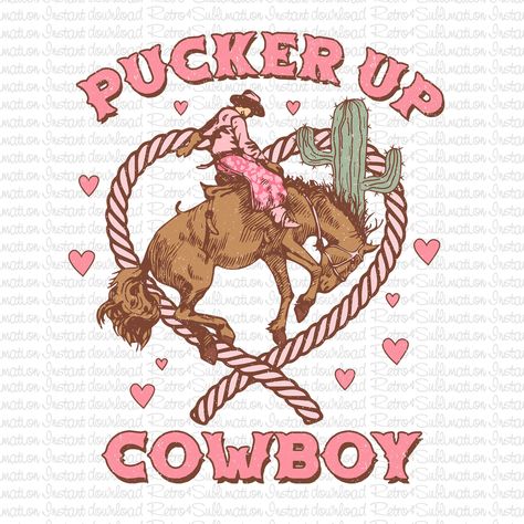 Western Valentine Wallpaper, Retro Western Aesthetic, Cowgirl Valentine, Cowboy Hat Drawing, Cowgirl Pinup, Burned Hats, Cowboy Valentines, Disco Cowboy, Western Valentine