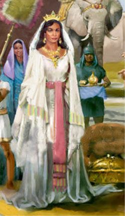 Genetic research suggests Ethiopians mixed with Egyptian, Israeli or Syrian populations about 3,000 years ago. This is the time the queen, mentioned in great religious works, is said to have ruled the kingdom of Sheba. They plan to look at all three billion genetic letters of DNA in the genome of individual Ethiopians to learn more about human genetic diversity and evolution. Queen Sheba, The Queen Of Sheba, Queen Of Sheba, African Royalty, Bible History, Bible Characters, King Solomon, Christian Messages, Black Femininity