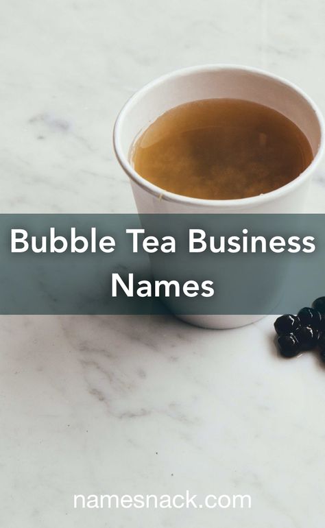 Tea Names, Catchy Business Name Ideas, Shop Name Ideas, Bubble Tea Shop, Catchy Names, Tea Store, Bubble Milk Tea, Boba Tea, Milk Tea