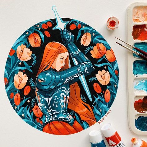 Sibylline Meynet (@sibylline_m) | Perfil de Instagram Sibylline Meynet, Gouache Illustrations, Gouache Art, Sketchbook Art Journal, Arte Sketchbook, Arte Inspo, October 10, Sketchbook Inspiration, Traditional Paintings