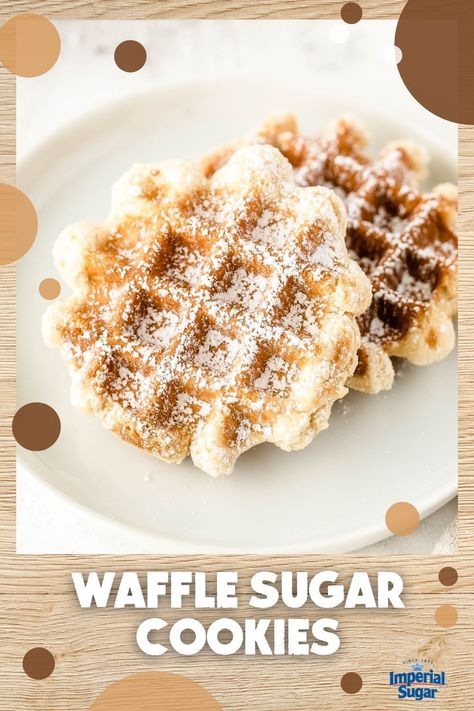 Waffle Iron Cookies, Butterfinger Cookies, Waffle Iron Recipes, Waffle Maker Recipes, Cookie Cake Pie, Waffles Easy, Most Popular Desserts, Crazy Cookies, Waffle Cookies