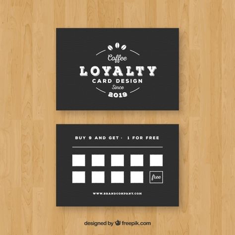 Customer Loyalty Cards, Loyalty Card Design, Loyalty Card Template, Promotion Card, Card Design Template, Member Card, Coffee Cards, Place Card Template, Card Templates Free