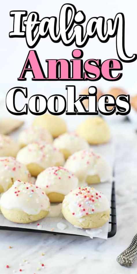 Cookies With Anise Flavoring, Anise Cookies Recipe, Anisette Cookies Italian, Italian Anise Cookies Recipes, Anise Cookies Christmas, Anginettes Cookies, Anise Recipes, Italian Anisette Cookies, St Joseph Feast Day