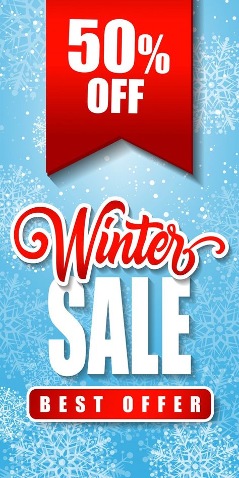 Winter Sale Poster, Winter Sale Banner, Clearance Sale Sign, Stock Clearance Sale, Poster Christmas, Graphic Ideas, Poster Background, Poster Background Design, Sale Banner