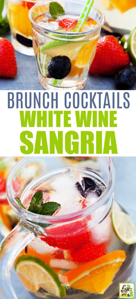 Easter Sangria Recipes, Pinot Grigio Cocktail, Alcohol Recipes Easy, Easter Sangria, Brunch Sangria, Pinot Grigio Sangria, Wine Punch Recipes, Wine Sangria Recipe, Brunch Cocktail Recipes