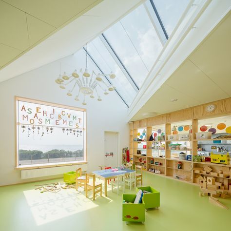 dorte mandrup arkitekter raa day care center sweden designboom Kindergarten Interior, Preschool Designs, Daycare Design, Kindergarten Design, School Interior, Daycare Center, Playground Design, Nursery School, Architecture Design Concept