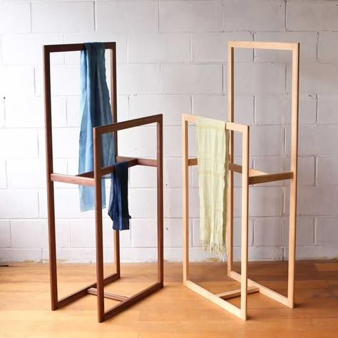 Wooden Towel Rack, Standing Towel Rack, Towel Stand, Clothes Stand, Towel Racks, Natural Oil, Furniture Inspiration, Clothing Rack, Towel Rack