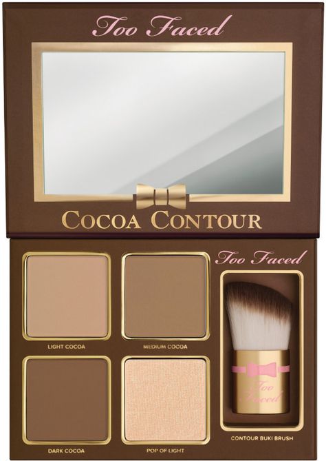 Too Faced Cocoa Contour Chiseled to Perfection Chocolate Eyeshadow, Make Up Kits, Best Contouring Products, Contouring Makeup, Smoky Eyes, Contour Kit, Contour Palette, Too Faced Makeup, Face Contouring