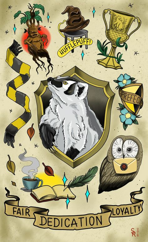 Harry Potter Tattoo Flash, Diy Adult Crafts, Hufflepuff Wallpaper, Imprimibles Harry Potter, Sheet Art, Harry Potter Iphone, Art Harry Potter, Potter Tattoo, Harry Potter Background