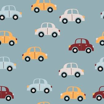 Car Pattern Wallpaper, Cute Car Illustration, Cat Pattern Wallpaper, Nursery Illustration, Car Pattern, Boy Illustration, Boys Pattern, Shower Bebe, Boys Wallpaper