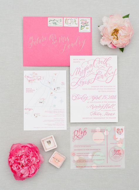 Playful Garden, Girly Wedding, Spring Garden Wedding, Hot Pink Weddings, Pink Wedding Invitations, Garden Party Wedding, Wedding Aesthetic, Invitation Inspiration, Gold Confetti