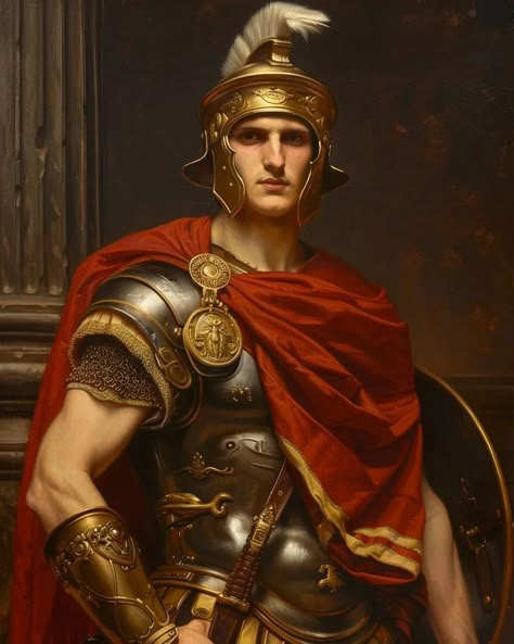 Classic Artia (@classic_artia) • Instagram photos and videos Roman General Art, Roman Soldier Art, Roman Paintings, Roman Knight, Mens Pictures, Roman Painting, Roman Man, Roman Armor, World Mythology