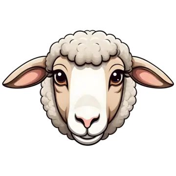 Cartoon Sheep Face, Sheep Clipart, Head Clipart, Farm Clipart, Sheep Drawing, Sheep Face, Sheep Head, Sheep Cartoon, Face Clipart