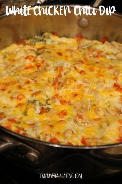 Fantastical Sharing of Recipes: White Chicken Chili Dip White Chicken Chili Dip, Chicken Chili Dip, White Pizza Dip, White Chicken Chilli, Pizza Dip Recipes, Chicken Chilli, Chili Relleno, Chili Dip, White Chili Chicken Recipe