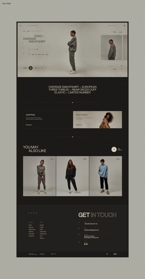 Website Design Layout Creative Design, Behance Website Design, Swimwear Website Design, Sophisticated Graphic Design, Lending Design, Clothing Website Design, Website Clothing, Web Design Ecommerce, Z Design