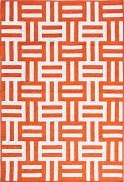 Rail Fence Quilts, 2 Color Quilts, Beginners Quilt, Rail Fence Quilt, Orange Quilt, Two Color Quilts, Jelly Roll Quilts, Quilt Modernen, White Quilts