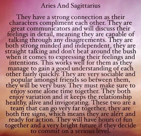 Aries & Sagittarius Aries Man Sagittarius Woman, Aries And Sagittarius Compatibility, Aries Pisces Cusp, Spiritual Water, Aries Compatibility, Citation Force, Soul Connections, Sagittarius Compatibility, Sagittarius Traits