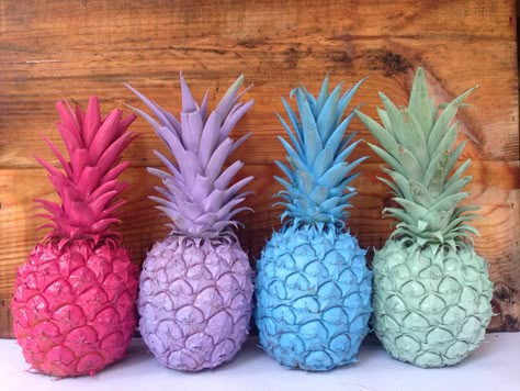 Neon pastel pineapple decorations Havana Nights Party Centerpieces, Coachella Centerpieces Party Ideas, Neon Jungle Party Decorations, Neon Jungle Party, Pineapple Party Decor, Neon Jungle Centerpiece, Painted Pineapple Centerpiece, Pineapple Wedding Decor, Tropical Pineapple Birthday Party