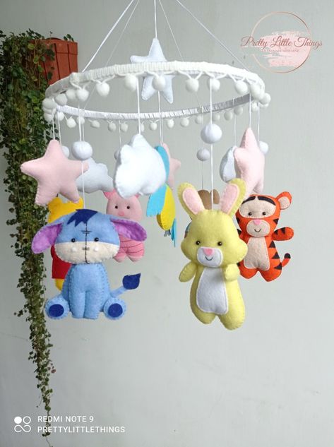 https://www.facebook.com/Pretty-Little-Things-100435345137928/ Felt Cot Mobile Handmade, Cot Mobiles Handmade, Felt Cot Mobile, Mobile Craft, Cot Toys, Diy Baby Mobile, Felt Handmade, Cot Mobile, Crib Toys