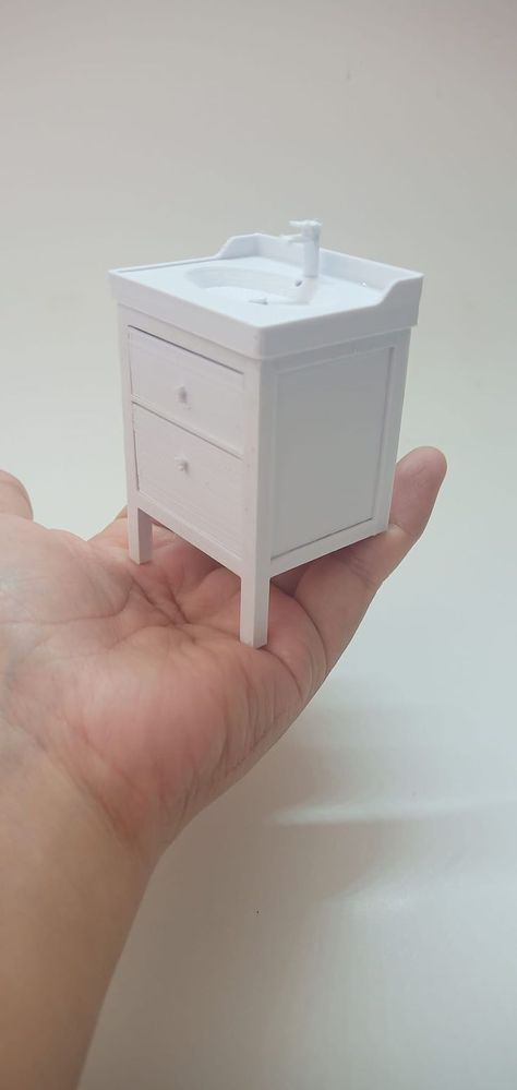 1:12 Miniature model of Ikea Hemnes Rattviken Sink Cabinet. Miniature furniture STL file for 3D printing. Working drawers. Can be opened and closed. IKEA FURINNO DOLLHOUSE FURNITURE MINIATURE MINIATURE 3D MODEL STL FILE 3D PRINT 3D FILE Dollhouse 3d Print, 3d Printed Dollhouse Furniture, 3d Print Dollhouse Furniture, 3d Printed Dollhouse Miniatures, Rattviken Sink, Ikea Doll House, 3d Printed Dollhouse, Ikea Doll, Ikea Dollhouse