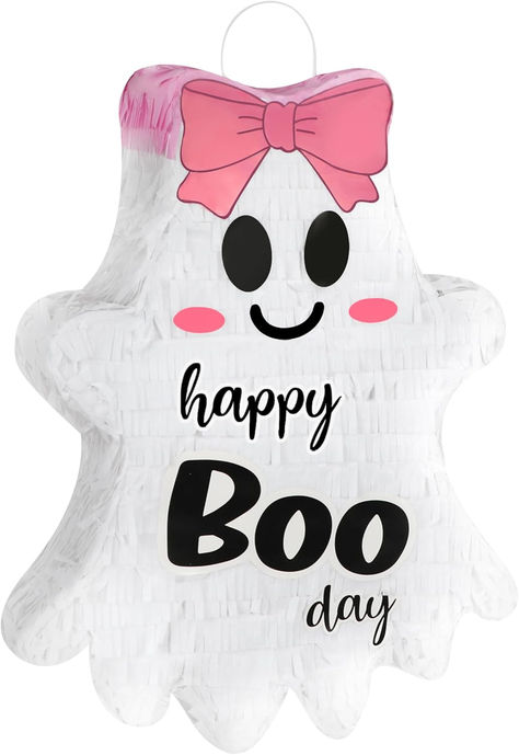 Halloween Ghost Piñata with Pink Bow Halloween Birthday Decorations Halloween Piñata for Kids Happy Boo Day Birthday Party Supplies Decorations for Girls #ad #happybooday #booday #boodaypartysupplies #halloween #halloweenbirthdayparty #happybooday #pinata #halloweenpartytheme #happyboodaypartyideas #boodaypartyideas Happy Boo Day Birthday, Happy Boo Day, Halloween Birthday Decorations, Halloween Pinata, Theme Board, Birthday Halloween Party, Halloween Party Themes, Halloween Birthday, Halloween Ghost