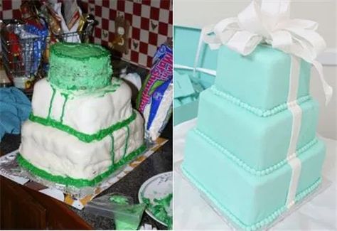 Wedding Cake Fails, Wedding Cake Disasters, Tiffany Blue Cakes, Cake Fail, Cakes Gone Wrong, Cake Wreck, Funny Cakes, Bad Cakes, Ugly Cakes