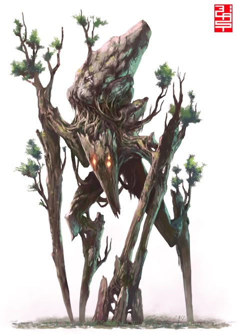 ArtStation - Spriggan-, Biagio D'Alessandro Tree Monster, Plant Monster, Fantasy Beasts, 다크 판타지, Forest Creatures, Monster Concept Art, Fantasy Creatures Art, Fantasy Monster, Mythical Creatures Art