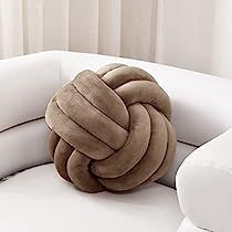 Knotted Pillow, Knot Ball, Round Throw Pillow, Ball Pillow, Knot Cushion, Bed Floor, Knot Pillow, Round Throw Pillows, Couch Decor