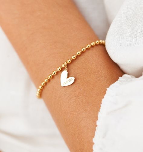 Heart Bracelet – Rellery Bracelet Tattoo, Gold Heart Bracelet, Dream Bracelet, Tattoo Bracelet, Heart Tag, Jewelry Fashion Trends, Engraved Bracelet, Name Bracelet, Personalized Bracelets