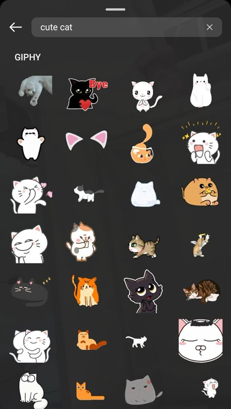 Cat Stickers Instagram, Cat Gif Instagram Story, Insta Codes, Megumi Cosplay, Instagram Giphy, Gift Ig, Insta Sticker, Insta Gif, Ig Stickers