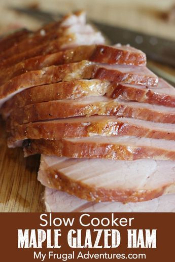 Maple Glazed Ham Recipes, Maple Glazed Ham, Bbq Meats, Ham Glaze Recipe, Slow Cooker Ham, Best Thanksgiving Recipes, Glazed Ham, Ham Recipe, Easter Dinner Recipes