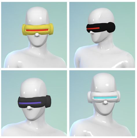 Los Sims 4 Mods, Visor Glasses, Hero Clothes, Sims 4 Dresses, Sims 4 Characters, Sims 4 Cc Finds, Cc Finds, Sims Mods, Retro Futurism