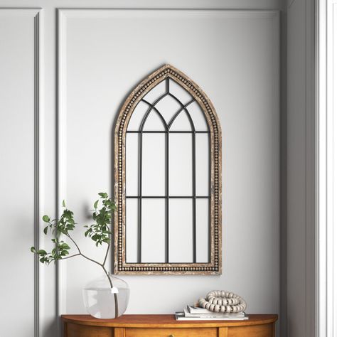 Window Arch Wall Decor, Cathedral Wall Decor, Window Wall Decor, Handmade Farmhouse, Wood Arch, Kelly Clarkson Home, Wood Building, Geometric Wall Decor, Home Altar