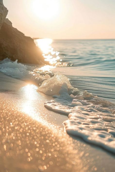 Summer sand beach and sun light on sea background outdoors horizon nature. | premium image by rawpixel.com / saturday Golden Hour Beach Aesthetic, Sea And Sand Aesthetic, Sea Shore Photography, Sand Aesthetic, Muse Board, Sun Dawn, Beach Horizon, Sky And Ocean, Sea Horizon