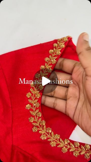 Manasa Fashions on Instagram: "Red Blouse for banaras saree  by @manasafashions__   WhatsApp +91 7330896469 for orders  ✨Blouses are customised on order only. ✨No readymade  blouses.   Kindly WhatsApp, DMs may not be answered.  Visit on appointments only. 📍Manasa Fashions, new bowenpally, Secunderabad.  Location link in bio   🚫we don’t sell sarees  🚫Strictly, Do not repost.  💗  💗  💗  💗  💗 [ Patola blouse ] [ mirror work blouse ] [ mirror work blouses ] [Manasa Fashions ] [ Tailoring service ] [ blouse tailoring service ] [ designer blouses Hyderabad ] [ Hyderabad Designer ] [ designer blouses ]   #patolasarees #patolablouse #threadoworkblouse #designerblouse #designerblouseshyderabad #designerblouseideas #manasafashions #ikkatsarees #sareeblousedesigns #mirrorwork" Patola Blouse Design Work, Banaras Blouse Designs Latest, Banaras Saree Blouse Designs Latest, Patola Saree Blouse Designs Latest, Manasa Fashions, Mirror Work Blouses, Blouse Mirror Work, Patola Blouse, Banaras Sarees