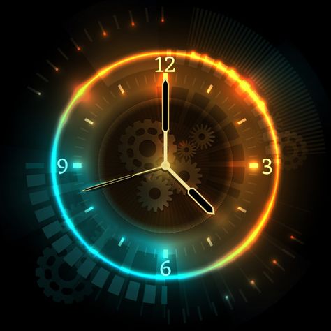 Digital futuristic watch with neon effec... | Free Vector #Freepik #freevector #abstract #arrow #circle #light Wall Clock Background, App Icon Neon, Digital Clock Design, Special Background, Futuristic Watches, Foto Insta, Stop Motion Photography, Electronics Diy, Digital Watch Face