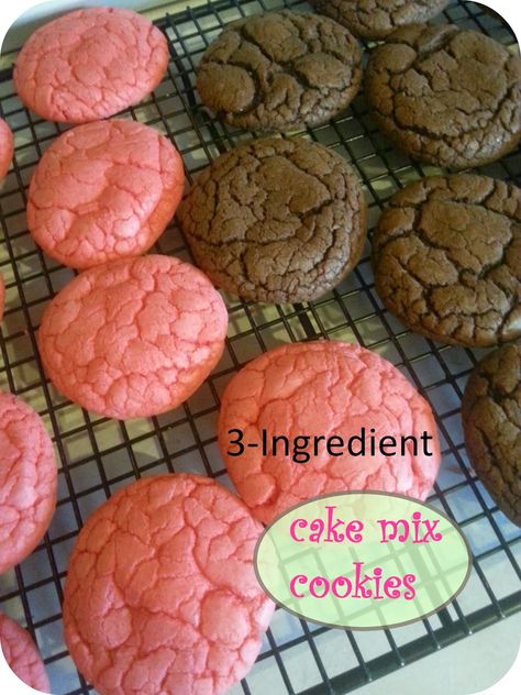 The Better Baker: 3-Ingredient (Jello) Cake Mix Cookies Muffin Mix Cookies 3 Ingredients, Jello Mix Recipes, Sugar Free Cake Mix Cookies, Sugar Free Cake Mix Recipes, Jello Cookies Recipe, 3 Ingredient Cake, White Cake Mix Cookies, Ww Deserts, Jello Cookies