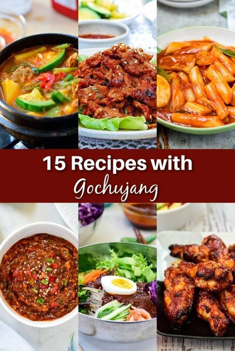 links Homemade Gochujang Recipe, Recipes With Gochujang, Gochujang Recipes, Korean Bapsang, Gochujang Recipe, Spicy Grilled Shrimp, Braised Pork Ribs, Asian Noodle, Korean Cooking